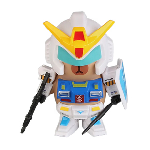 卡皮巴拉磁吸公仔高达模型机甲拼装模型儿童益智玩具矮达手办摆件