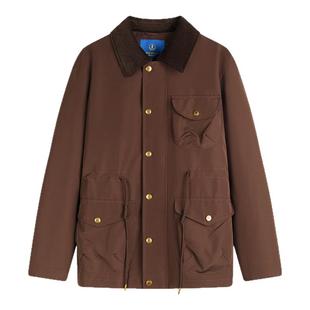 NAVIGARE意大利小帆船巴恩风男士休闲工装翻领猎装夹克外套秋季