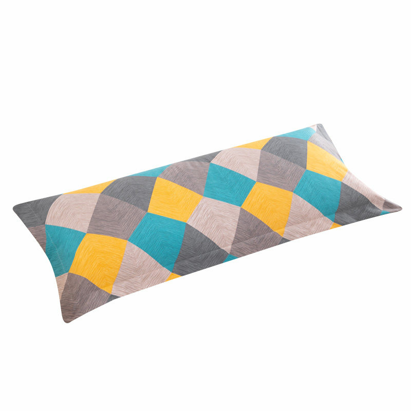 磨毛加厚}1.2米纯棉双人枕套 100%全棉长款枕套 1.5m双人枕头套