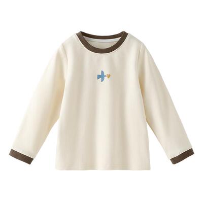 贝肽斯儿童长袖T恤打底衫男女春