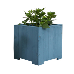 防腐木花箱正方形原木花盆特大户外种植箱庭院实木阳台种树木花盆