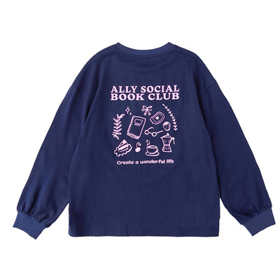 棵初趣味印花纯棉上衣