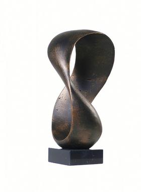 中古风大理石几何艺术环形摆件样板间客厅卧室书房电视柜装饰摆设