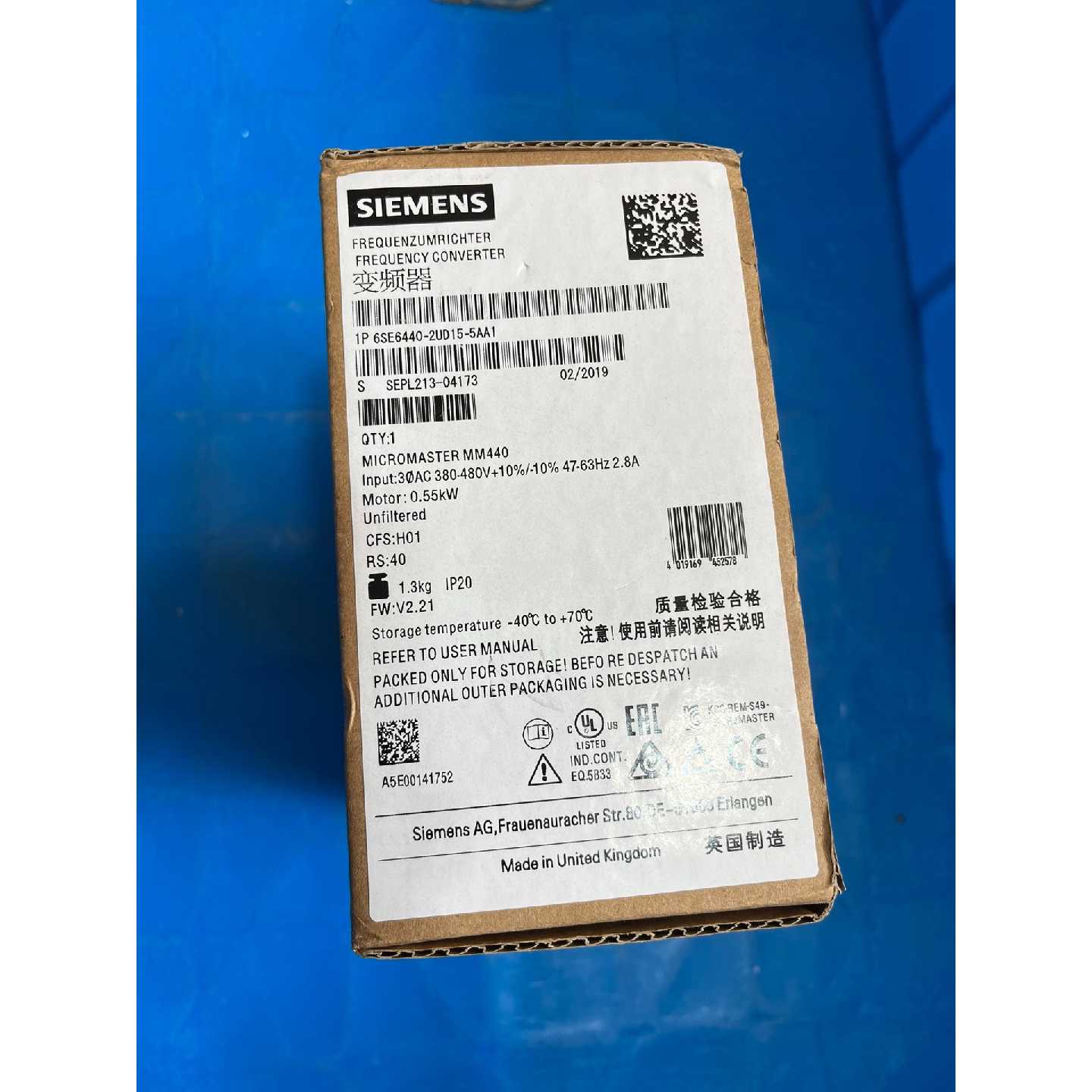 议价可维修西门子变频器6SE64402UD155AA1全新二手均有货