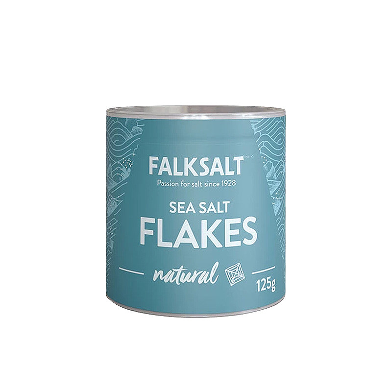 进口FALKSALT福克天然晶片海盐125g原味晶片海盐调味料原味海盐