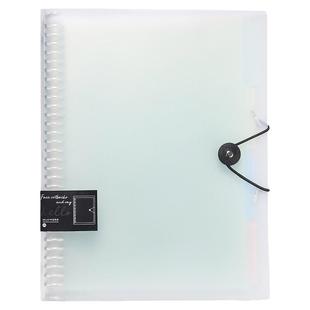 卡诺卡16K白色活页夹笔记本扣环可拆卸a4康奈尔本子横线空白活页本替换线圈本高中生专用外壳白纸芯b5厚错题