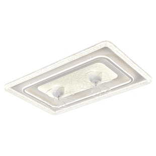 客厅风扇灯2025新款现代简约大气吸顶灯带电风扇一体护眼主卧室灯