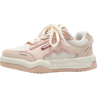 【云感力】暇步士童鞋女童鞋子儿童板鞋粉色跑步暴走休闲运动鞋子