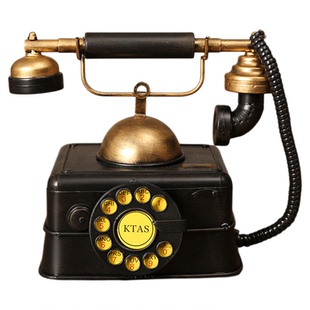 复古怀旧物件摆件老式黑白电视机收音机留声机电话模型道具装饰品