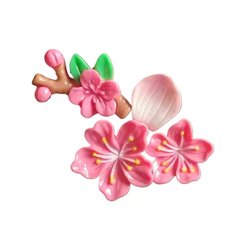 汽车电动车仿真桃花3D立体装饰贴