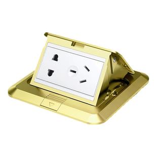 正泰防水地插铜合金网络隐藏式隐形阻尼弹起式五孔地面插座家用