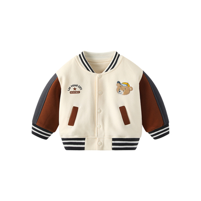 婴儿外套宝宝棒球服洋气开衫