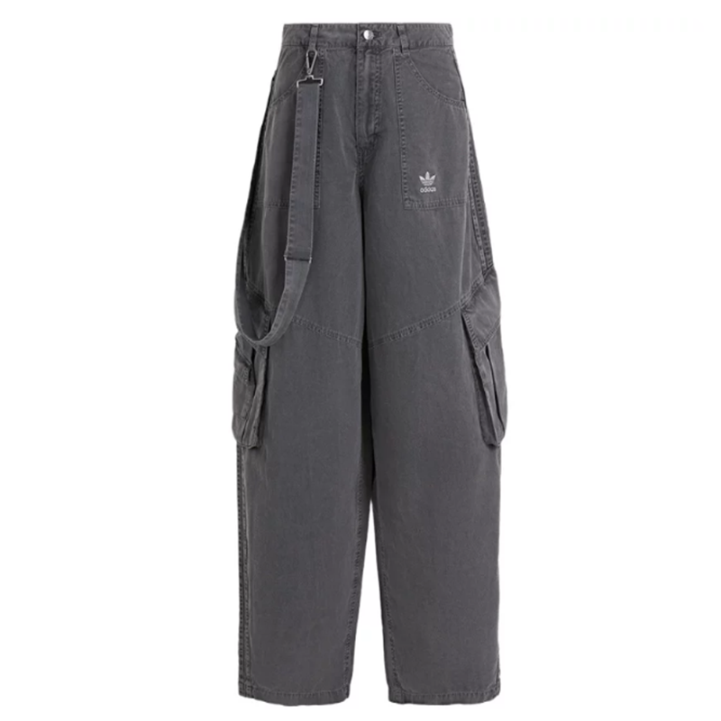 运动长裤Adidas针织正品宽松女士