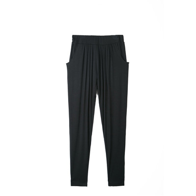 莫代尔夏秋显瘦小脚腰长休闲裤