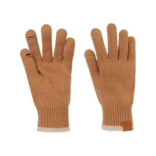 ELLE HOMME男士100%羊毛针织手套秋冬户外骑行保暖防寒分指可触屏