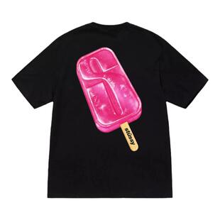 正品现货Stussy Popsicle Tee斯图西雪糕冰激凌短袖T恤男女情侣