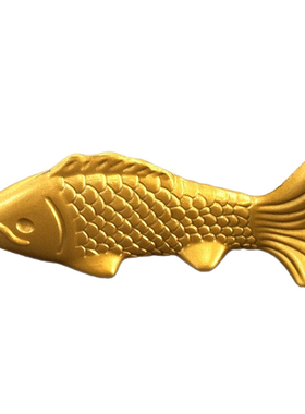 金属小黄鱼摆件金色鲤鱼造景道具