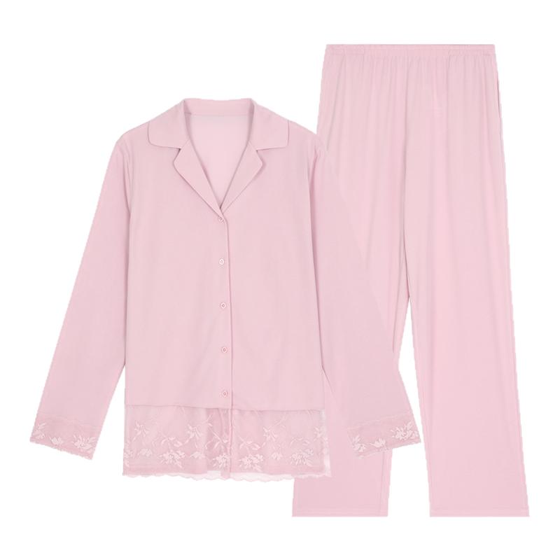 安莉芳小翻领开衫家居服睡衣套装
