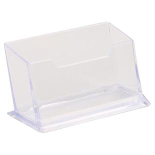 3个名片座名片盒前台桌面透明创意名片架摆台亚克力名片夹收纳盒男高档商务大容量装放卡片的收集盒子展示架