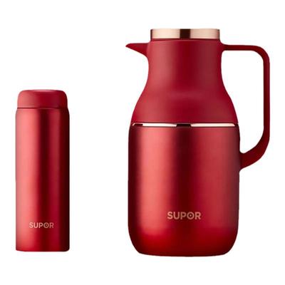 苏泊尔真空保温杯壶套装婚庆嫁娶