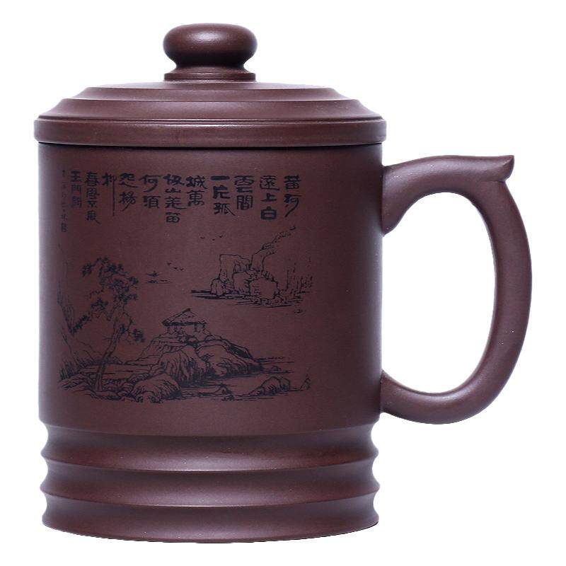 宜兴紫砂杯纯手工超大容量泡茶杯