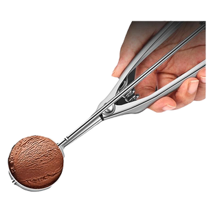 德系冰淇淋勺子不锈钢挖水果勺子雪糕冰激凌挖球器专用神器球形勺