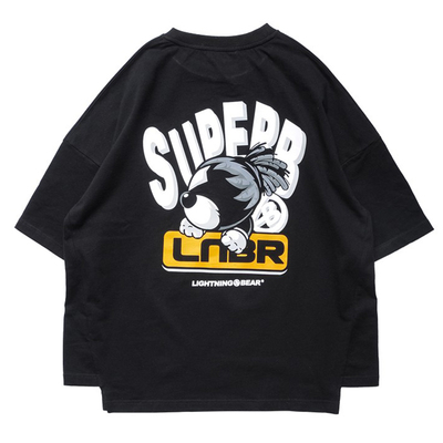 t恤oversize原创漫画宽松大码