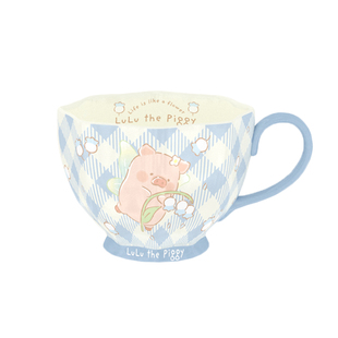 KKV川岛屋LULU猪花仙子陶瓷杯系列家用高颜值北欧风办公喝水杯子