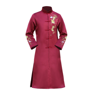 中式伴郎服男2025新款兄弟团结婚礼服搞笑中国风马褂旗袍汉服唐装