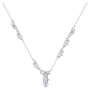 TOGGLER mini系列 迷你水晶连衣裙镶钻银镀金可调节项链秋冬礼物