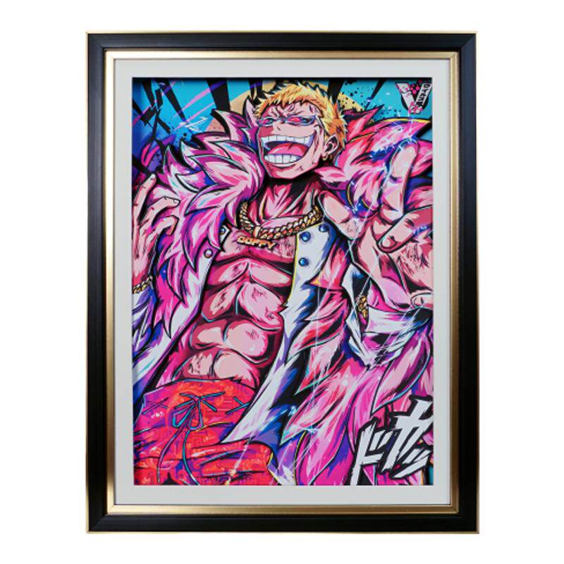 海贼王多弗朗明哥立体画周边相框