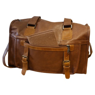 日系复古手提包大容量通勤男包电脑包休闲潮牌单肩斜挎包女手提包