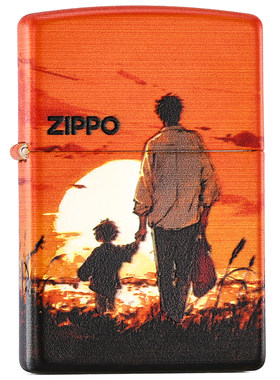 zippo正品打火机父爱无声