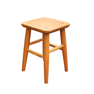 后野实木樱桃木餐椅靠背实木餐椅 方凳梳妆凳 家用椅子凳子