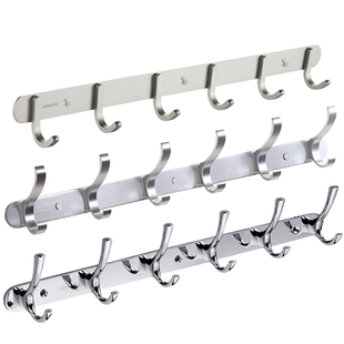 九牧挂钩挂衣钩免打孔强力粘胶壁挂贴墙墙壁门后浴室挂衣架厨房勾