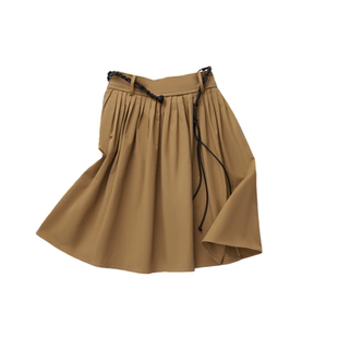 REFOUND TEN 设计师品牌 25秋冬新品 打褶伞裙（包含腰带）SOLSOL