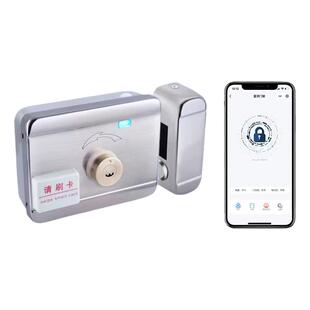 蓝牙管理免布线系统刷卡门禁一体锁电子遥控电机电控锁铁门锁远程