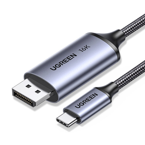 绿联typec转dp线2.1转换16K60Hz高清2K480Hz高刷接头适用Macmini华为苹果17雷电4/3笔记本usbc外接显示器接口