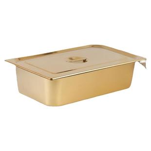 金色不锈钢分数盆食堂盛菜盆调料韩式盒料理盆镀金份数盆果酱盒