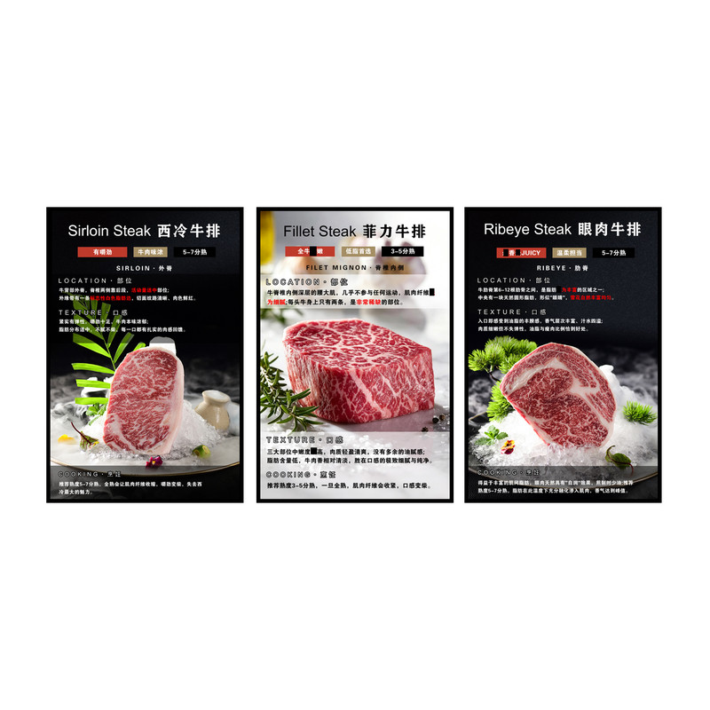 日式和牛烧肉装饰画日本料理店西现代装饰画