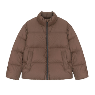 丁海寅韩国明星同款0120冬季Mind Bridge心桥黑色立领短款羽绒服