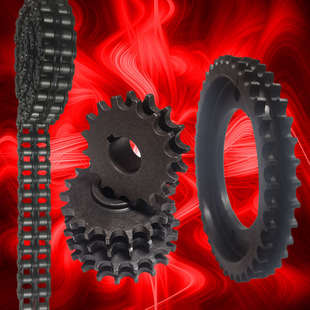 电动三轮车齿轮电机双排428电摩托后桥牙盘链轮水电瓶电动车链条