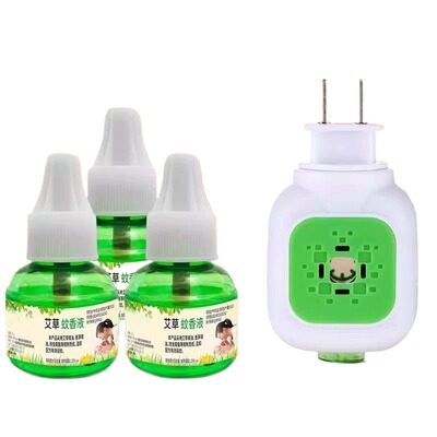艾草电热蚊香液无毒无味驱蚊虫补充液强效灭蚊神器安全插电家用