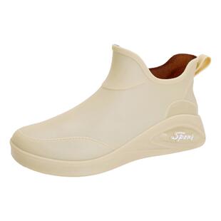 洗车柔软户外穿百搭纯色男靴钓鱼中帮晴雨鞋男防水鞋男雨鞋男雨靴