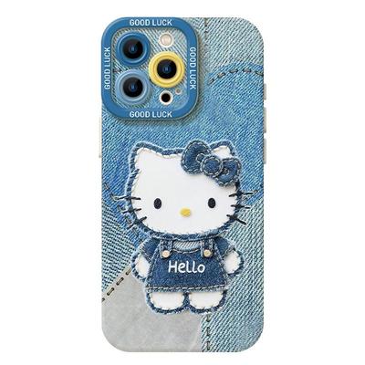 牛仔kitty凯蒂猫手机壳适用苹果