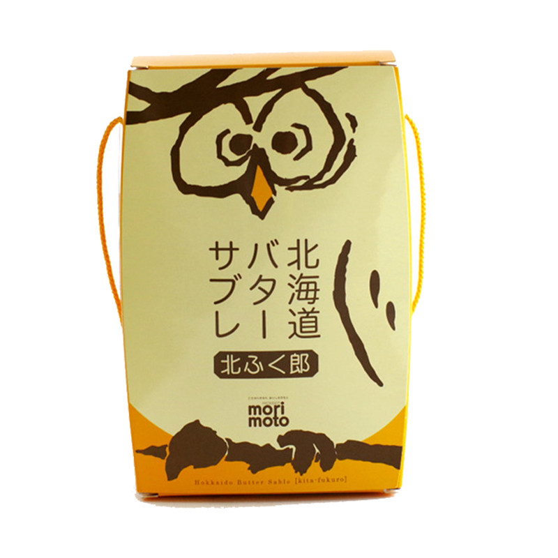 日本零食猫头鹰黄油曲奇饼干可爱
