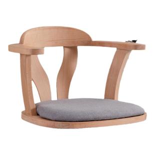 适老沙发床上扶手靠背椅神器老人看书卧床倚靠实木无腿榻榻米座椅