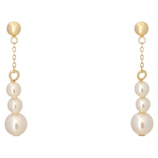 天然淡水珍珠耳坠长款高级感耳环2025年新款潮小众设计感纯银耳饰