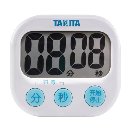 日本百利达TANITA计时器TD-384家用厨房闹钟电子计时器学生习提醒