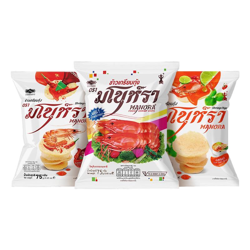 玛努拉即食虾片冬阴功味泰国进口